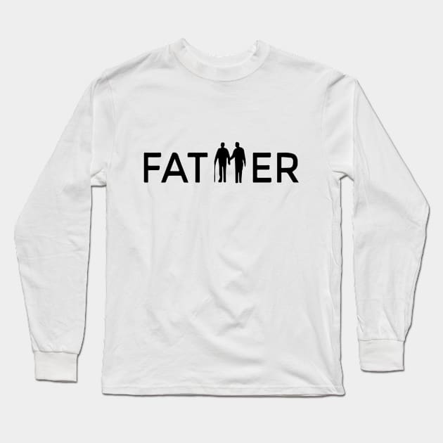 Design template on the theme of family love, father and son Long Sleeve T-Shirt by NTR_STUDIO